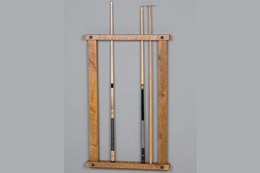 Barnwood Wall Framed Cue Rack