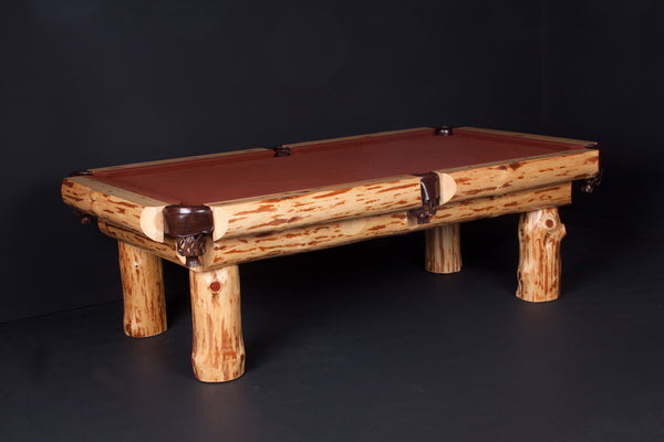 Klondike Log Pool Table