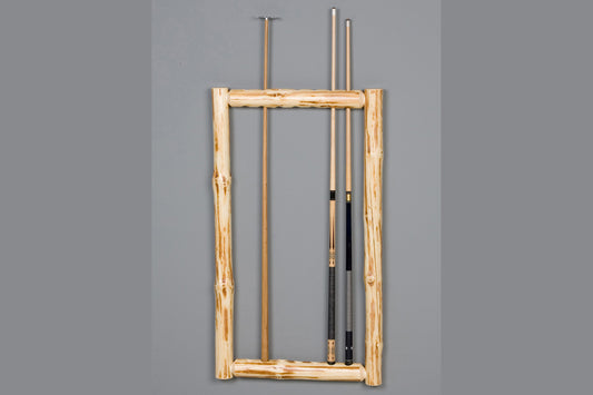 Log Klondike Wall Framed Cue Rack