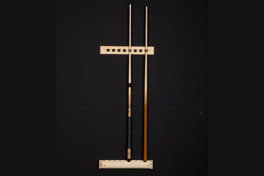 Log 2 Piece Wall Cue Rack