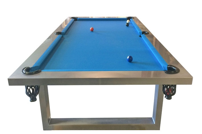 New Modern Stainless Steel Pool Table Indoor/ Outdoor