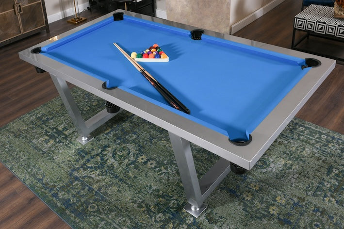 New Modern Stainless Steel Pool Table Indoor/ Outdoor