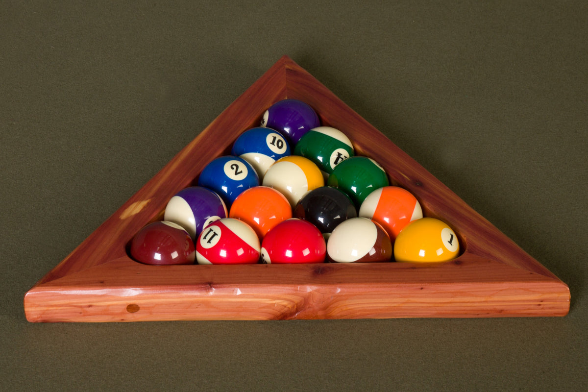 Red Cedar Pool Ball Triangle