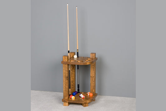 Barnwood Corner Cue Rack