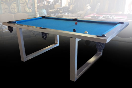 New Modern Stainless Steel Pool Table Indoor/ Outdoor