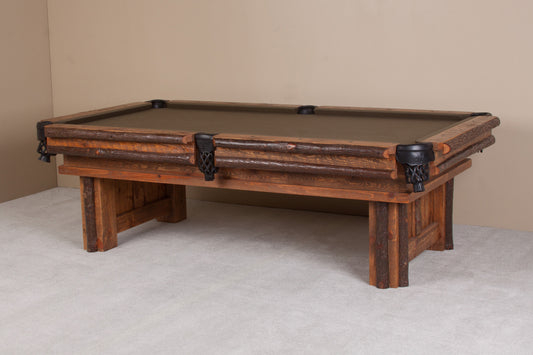Sawtooth Hickory Pool Table